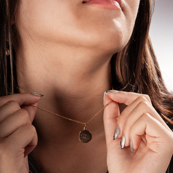 Wavy Portraitgravur Kette