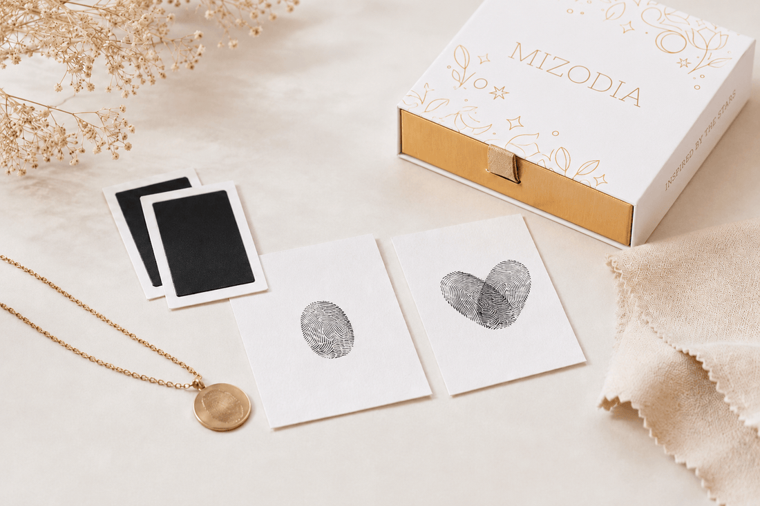 Fingerabdruck-Vorlage für personalisierten Schmuck von Mizodia