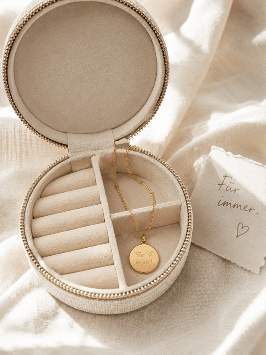 Handschrift Schmuck mit persönlicher Botschaft in eleganter Mizodia Geschenkbox