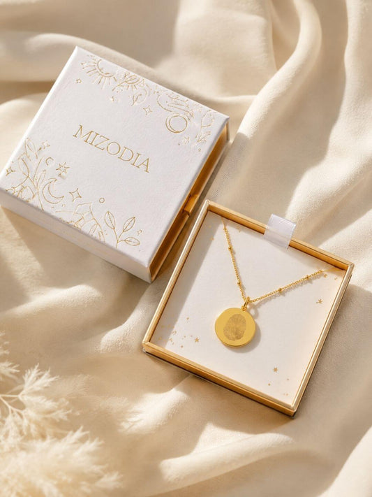 Fingerabdruck Schmuck als Geschenk in eleganter Mizodia-Geschenkbox