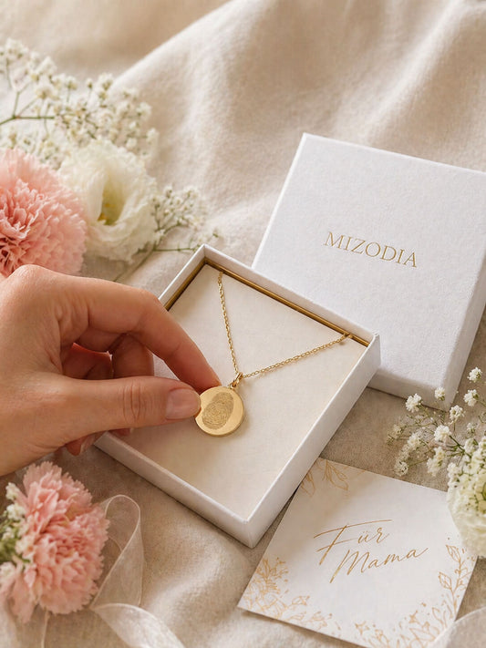 Inkless Abdruckset und Fingerabdruck-Kette für personalisierten Schmuck