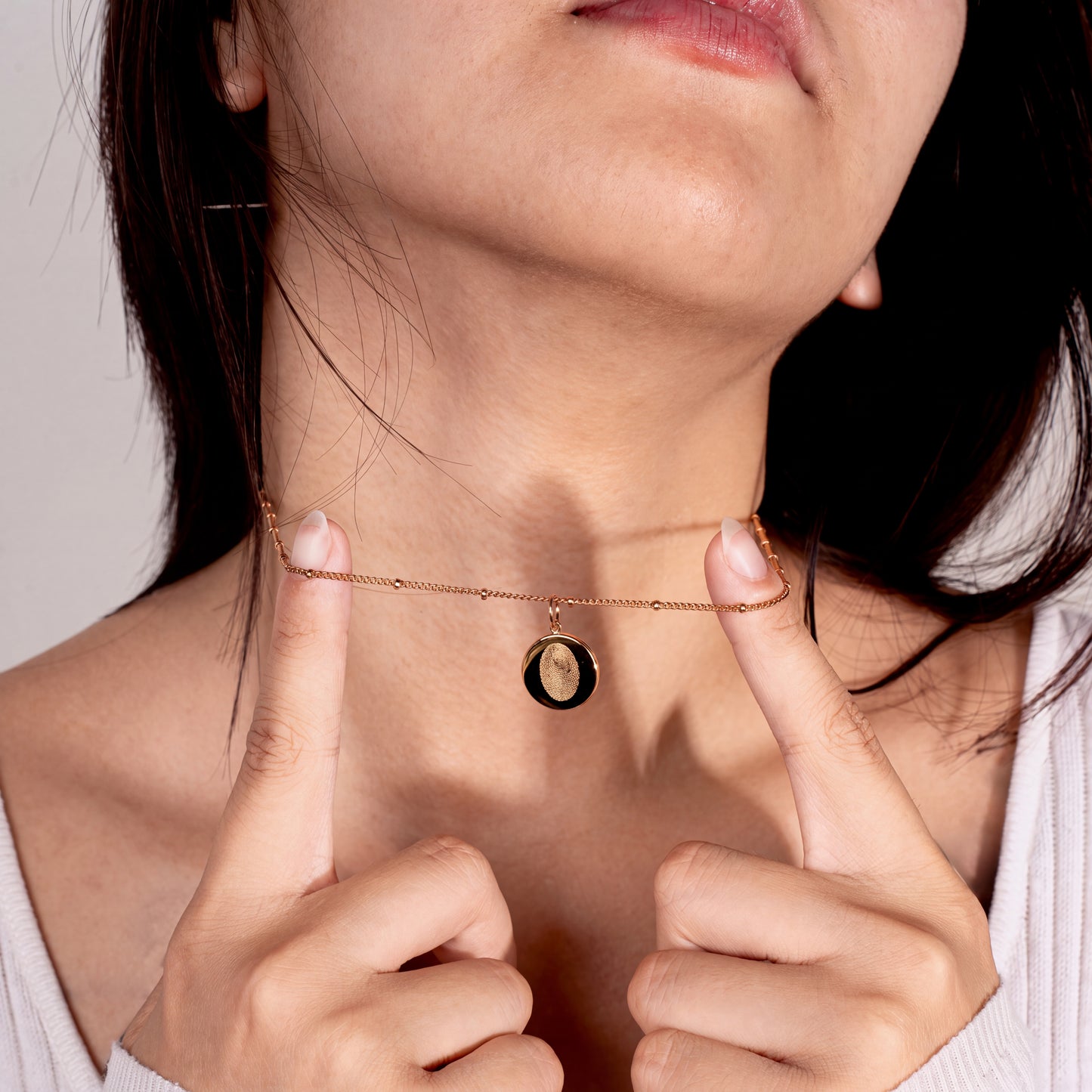 color:rosegold:kette:anker-kugelkette