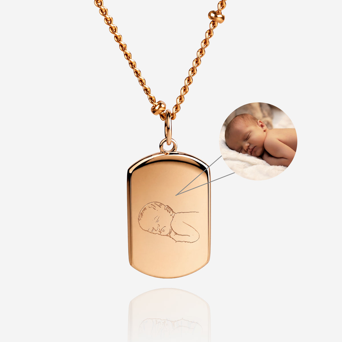color:rosegold:kette:anker-kugelkette