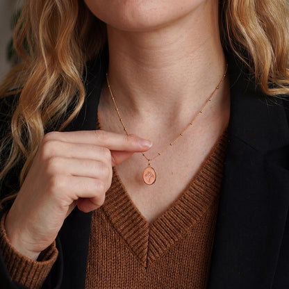 color:rosegold:kette:anker-kugelkette