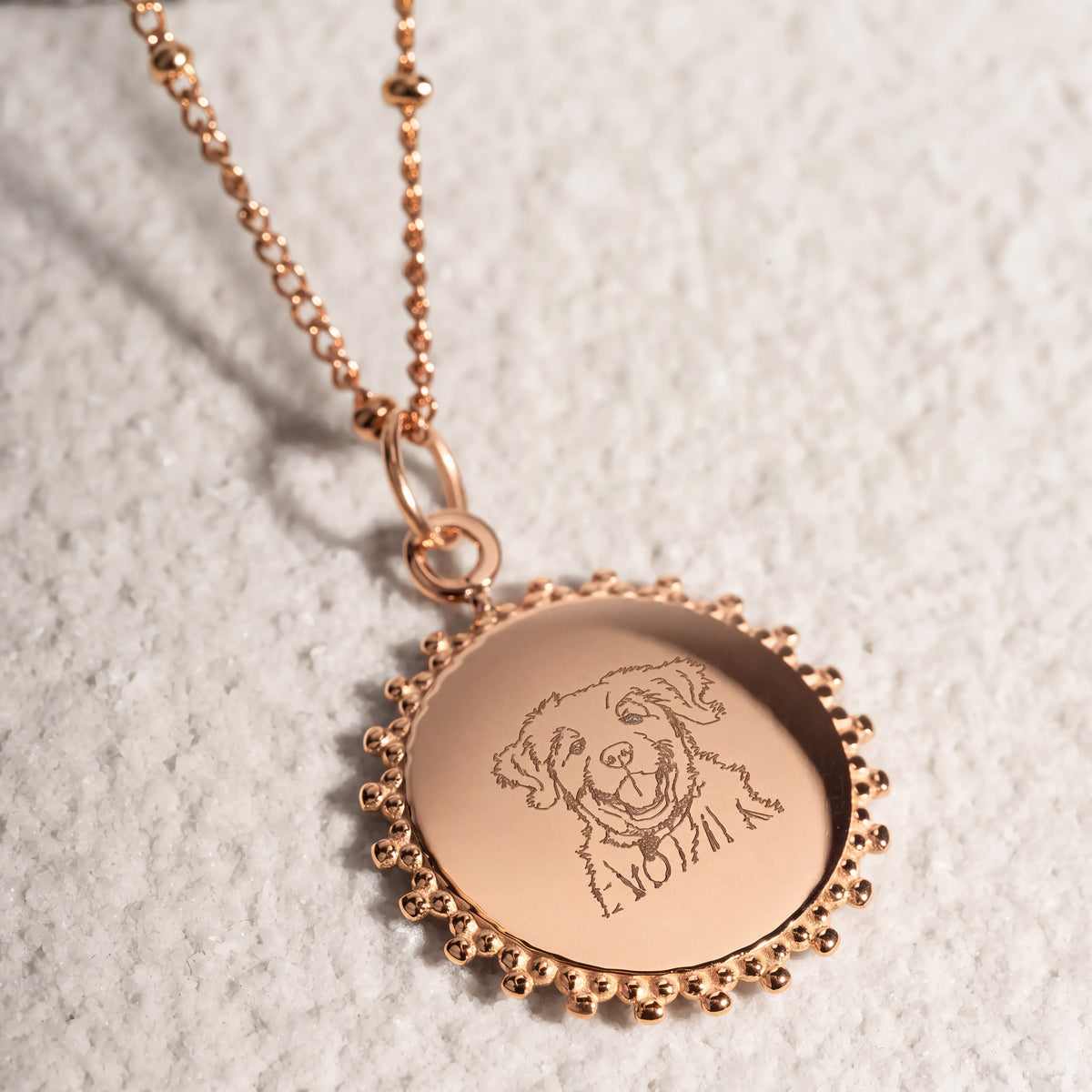 color:rosegold:kette:anker-kugelkette