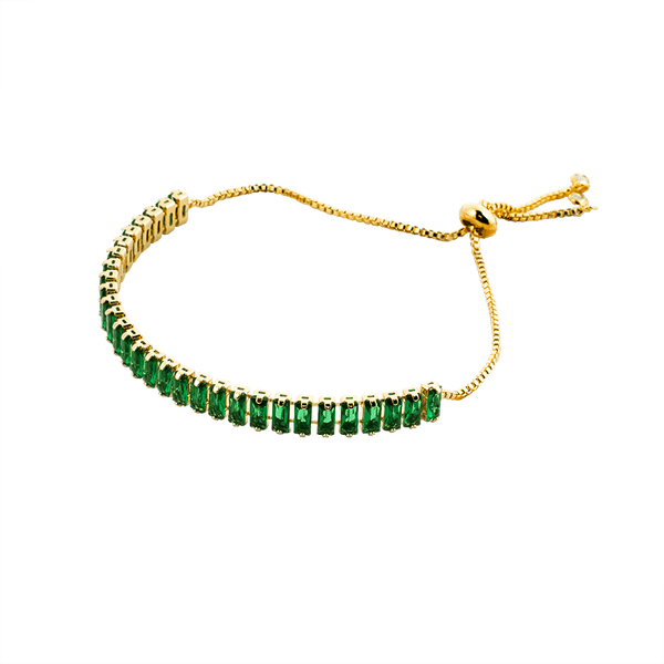Armband Aurea mit smaragdfarbenen Steinen