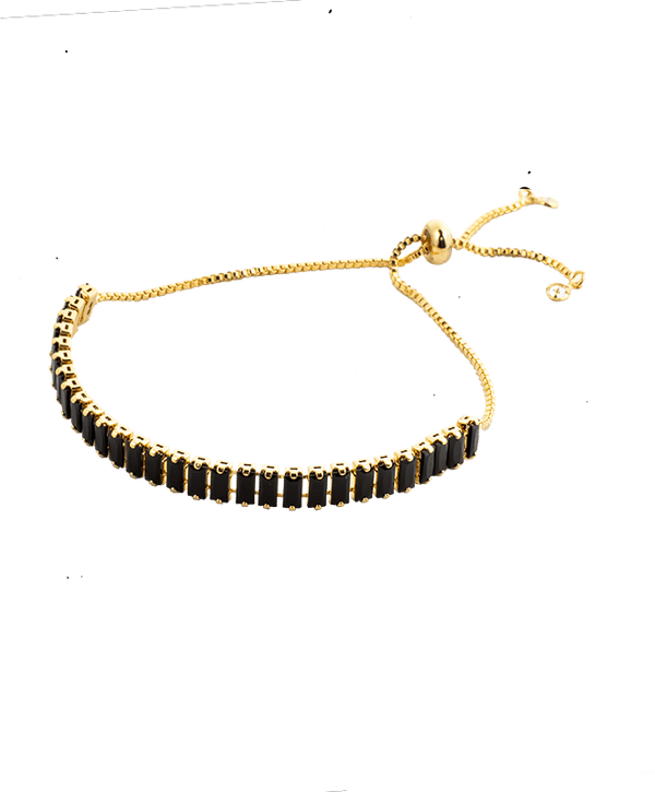 Armband Aurea mit Onyxfarbenen Steinen