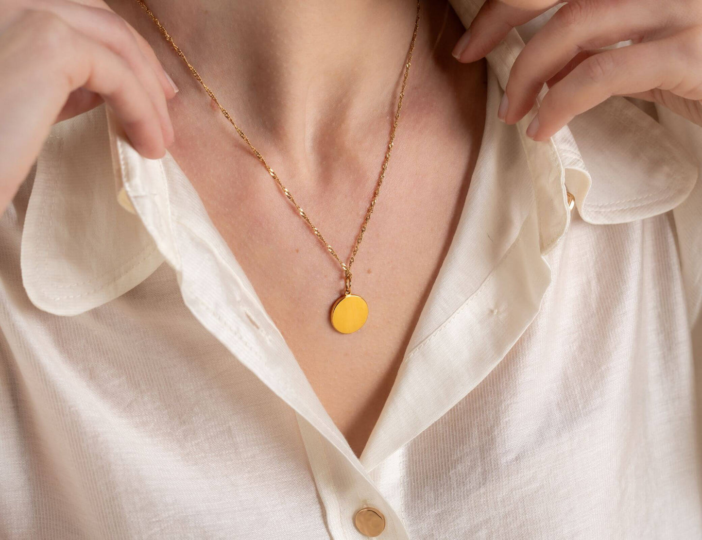 Finger & Nasenabdruck Charm Echtgold