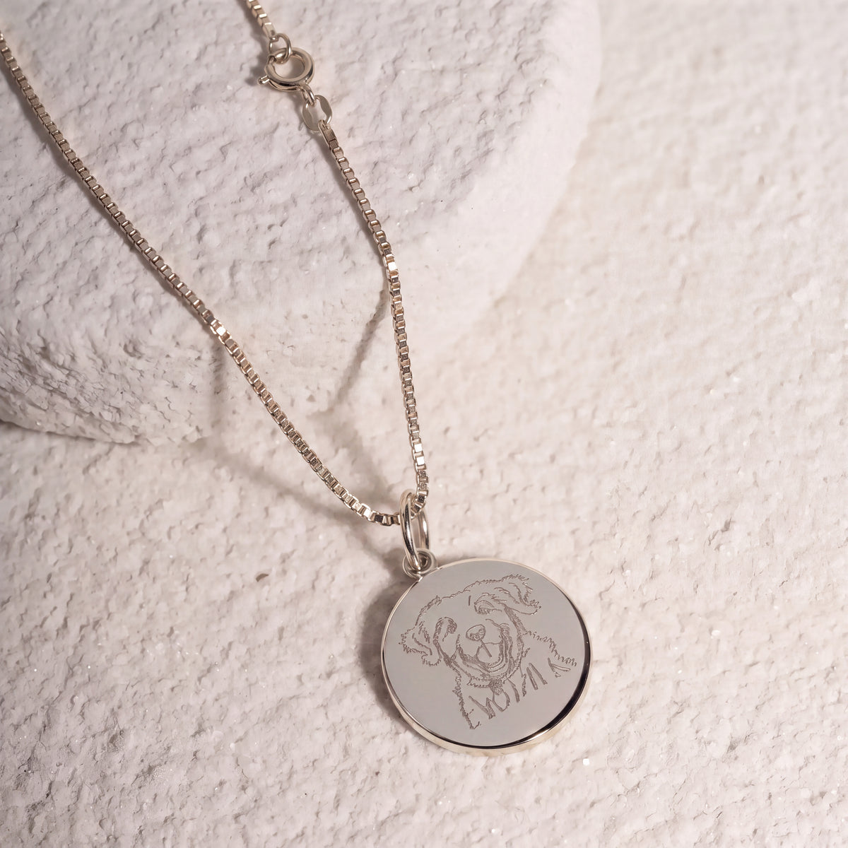 Karat: 333 WG:kette:venezianerkette,Karat: 585 WG