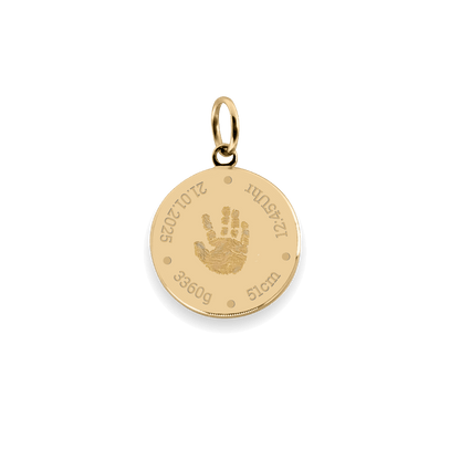Ciondolo con impronta della mano