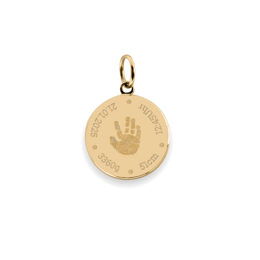 Ciondolo con impronta della mano