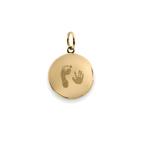 Hand und Fußabdruck Charm Echtgold