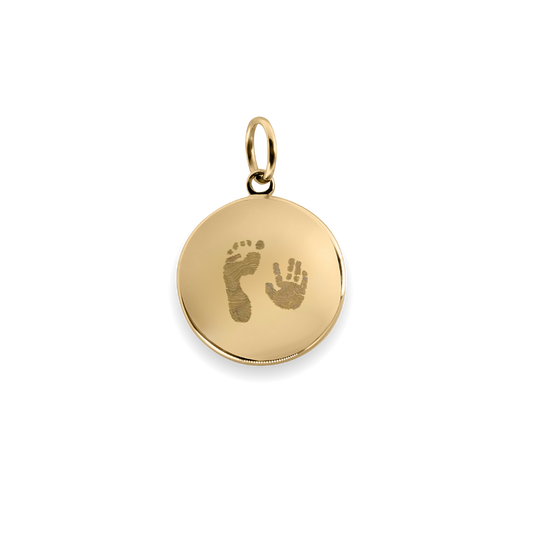 Hand und Fußabdruck Charm Echtgold