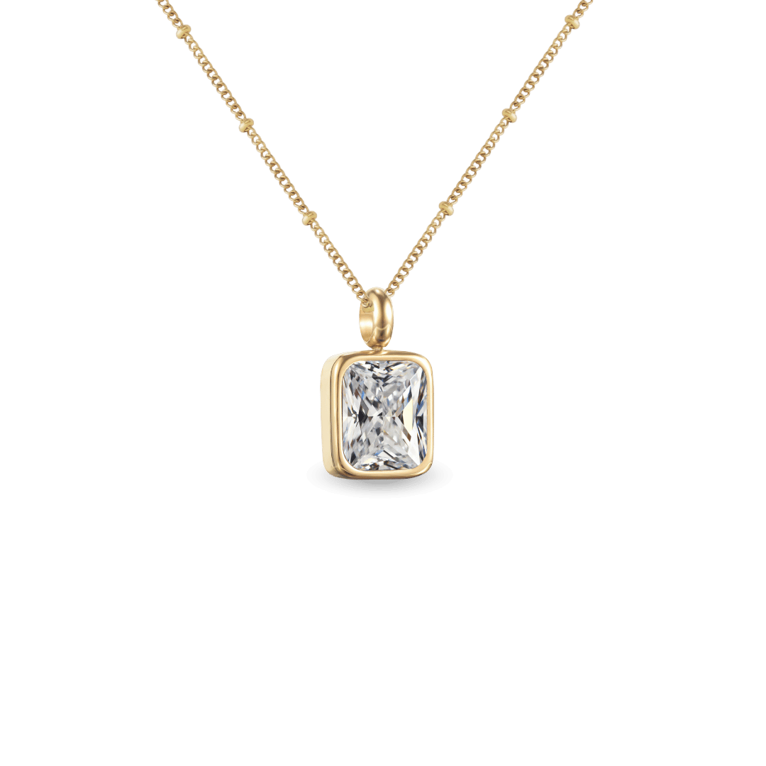 April birthstone necklace