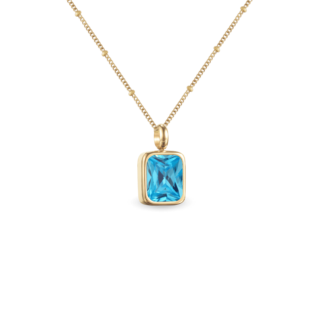 December birthstone necklace
