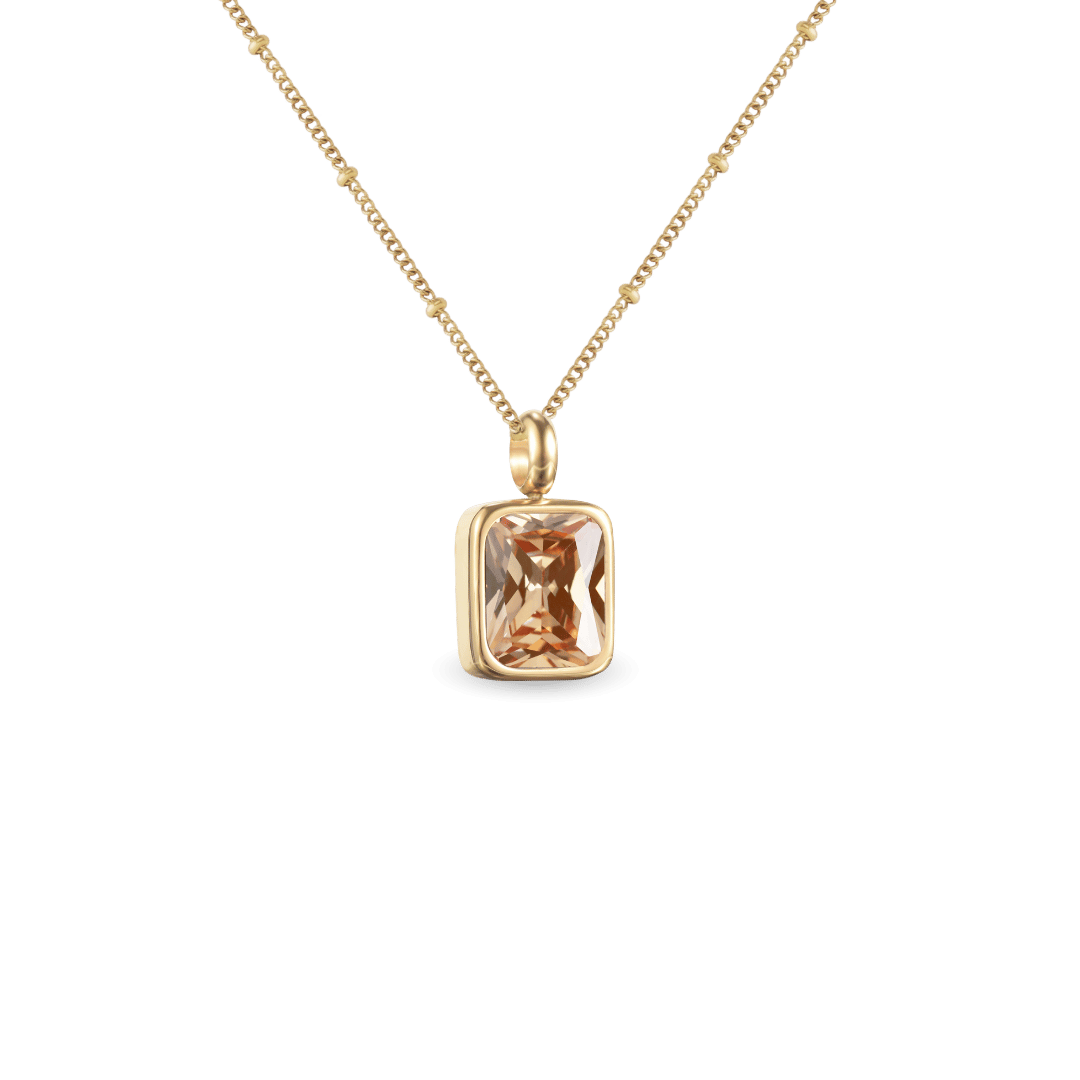 November birthstone necklace