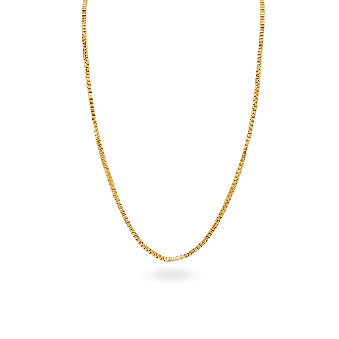 Venetiaanse ketting 45 cm – 1,0 mm – Echt goud