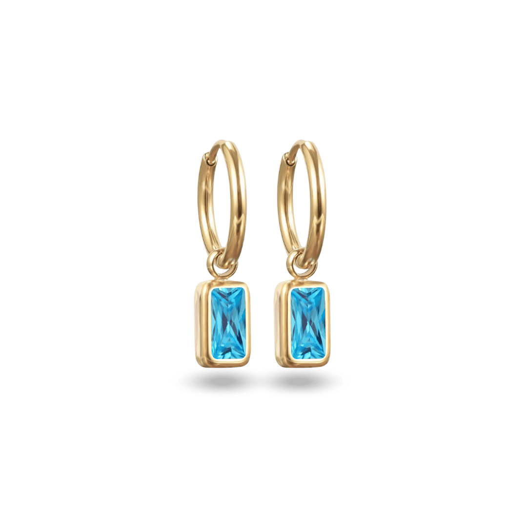 December Birthstone Hoops