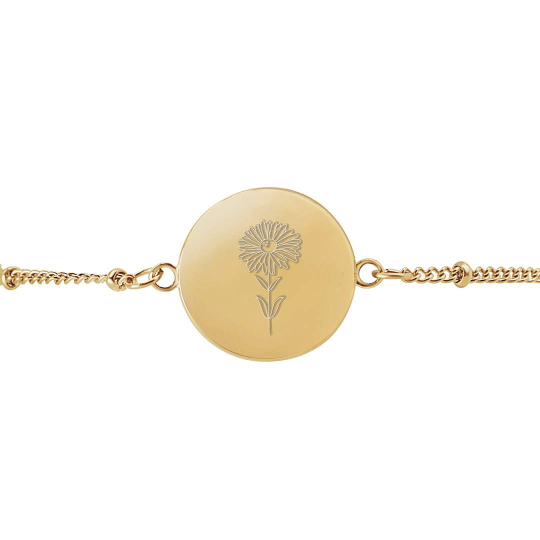 September Birth Flower Bracelet