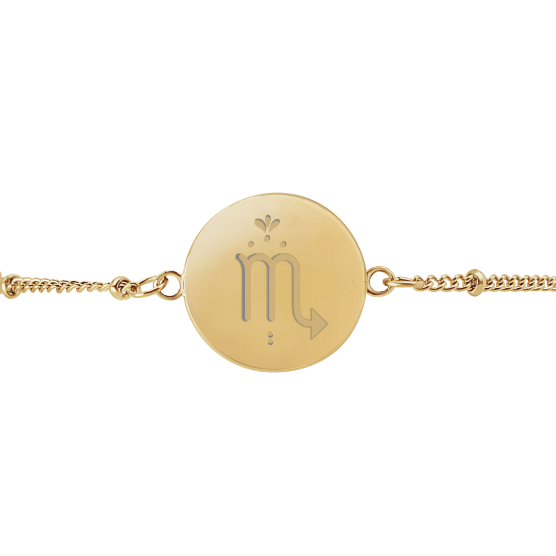 Scorpio zodiac sign bracelet