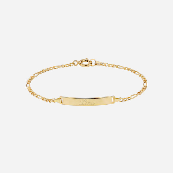 Personalisiertes Armband mit Gravur aus Echtgold