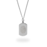Bold-Charm necklace with oval fingerprint