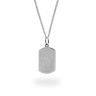 Bold-Charm necklace with full-surface fingerprint