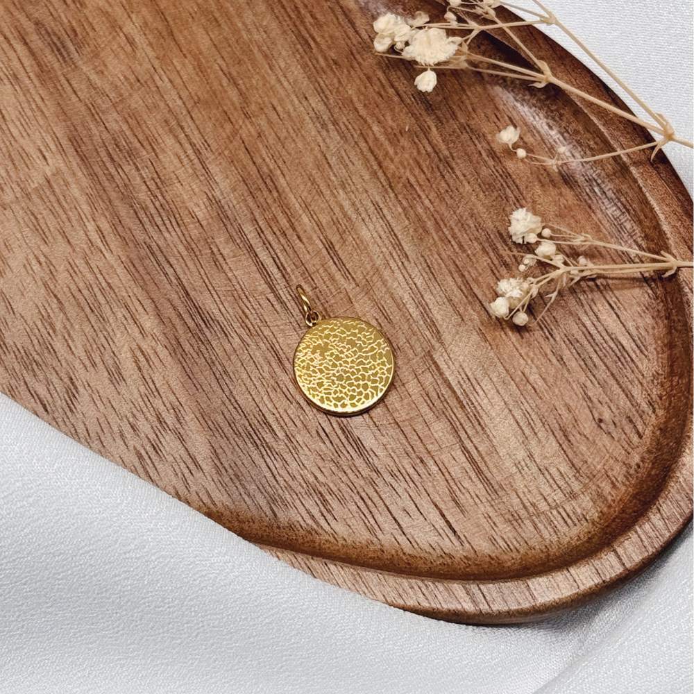 Nasenabdruck Charm Echtgold