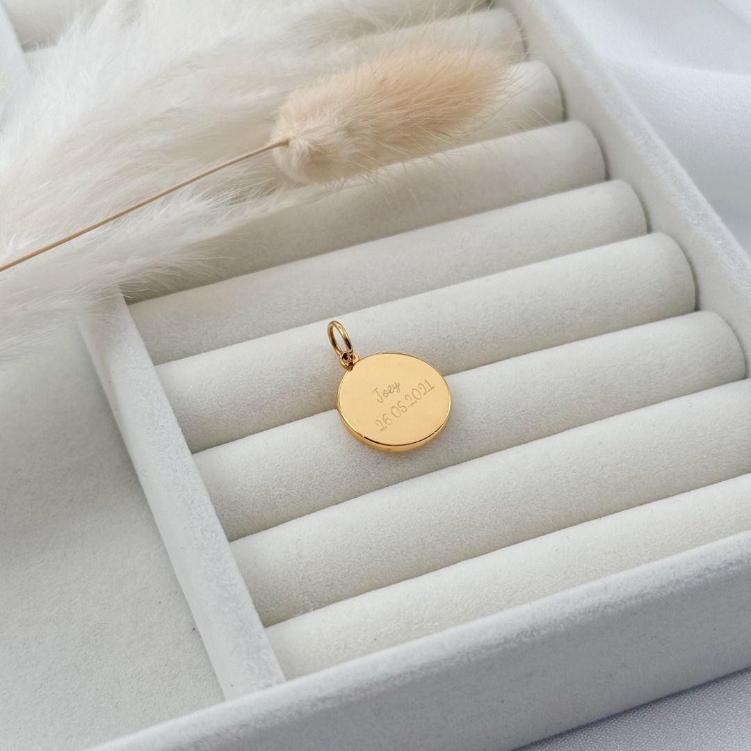 Pfotenabdruck Charm Echtgold