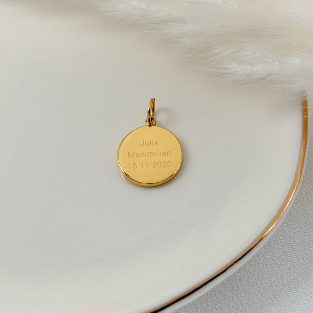 Finger & Nasenabdruck Charm Echtgold