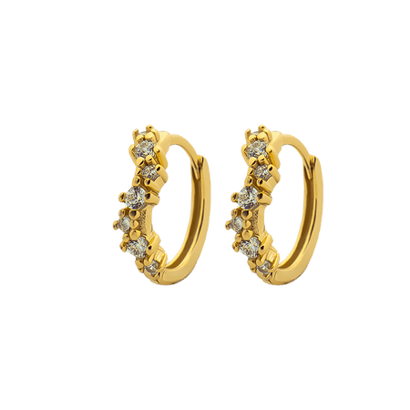 Wave Hoop Earrings Mira – 925 Silver