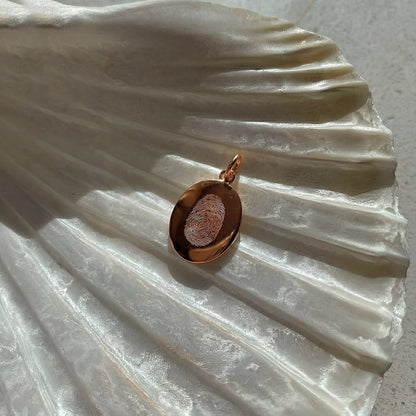 Oval Fingerabdruck Kette