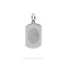 Bold charm with oval fingerprint