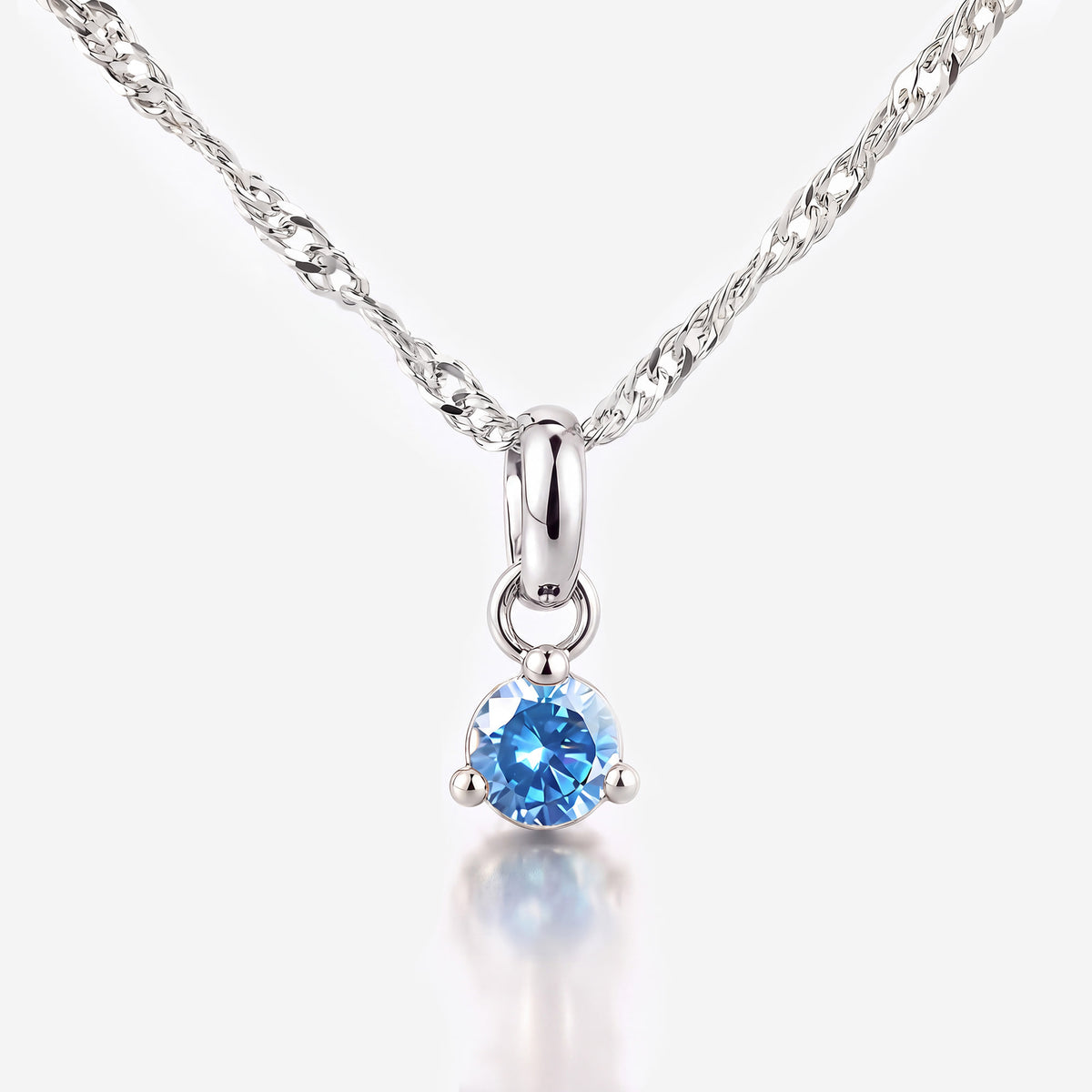 Karat: 333 WG:kette:singapurkette,Karat: 585 WG