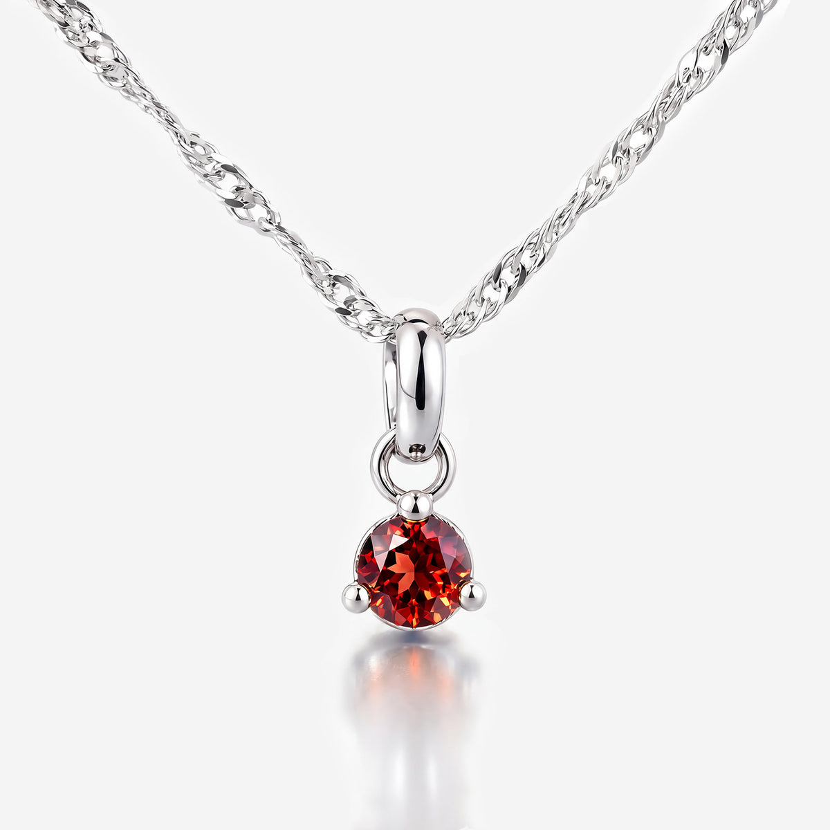 Karat: 333 WG:kette:singapurkette,Karat: 585 WG