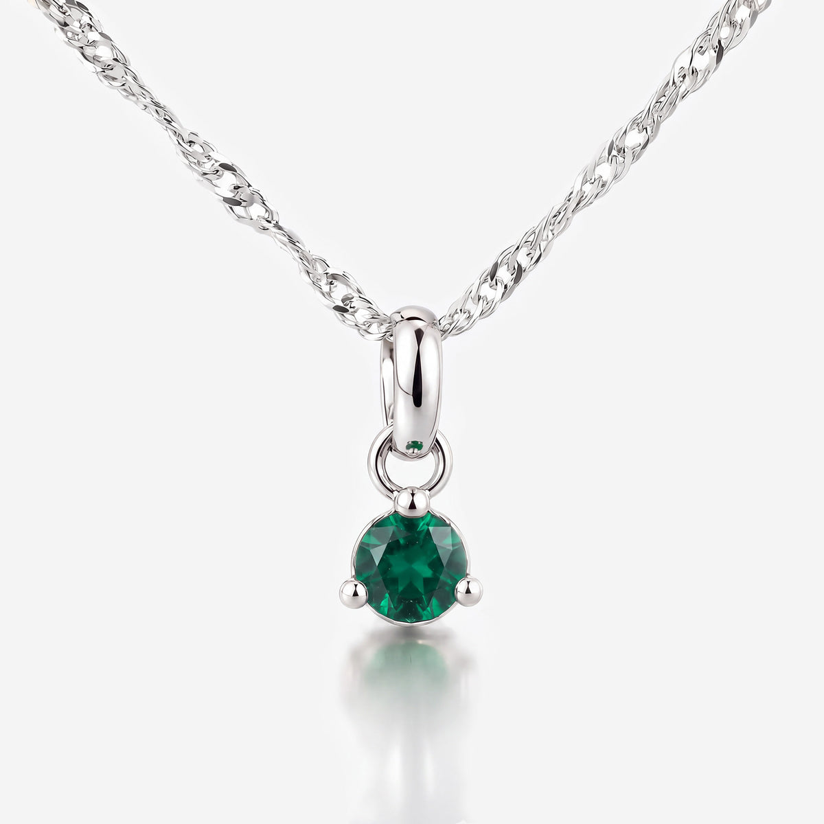 Karat: 333 WG:kette:singapurkette,Karat: 585 WG