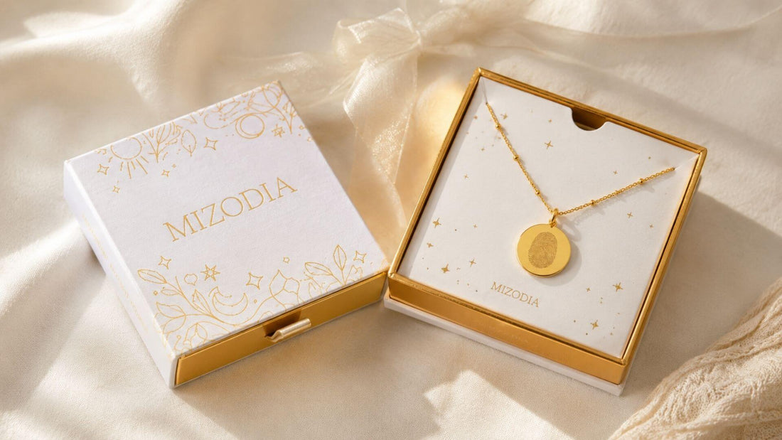 Fingerabdruck Kette als persönliches Geschenk in hochwertiger Geschenkbox