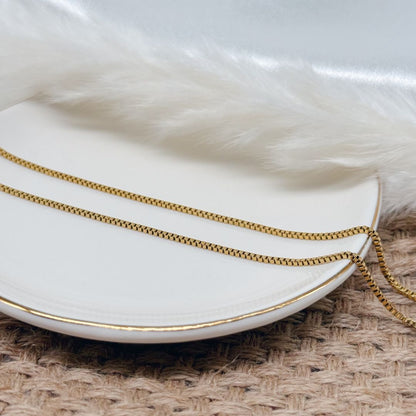 Venetiaanse ketting 45 cm – 1,0 mm – Echt goud