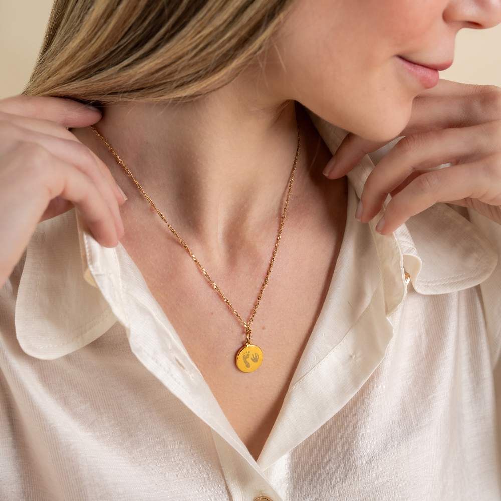 Hand und Fußabdruck Charm Echtgold