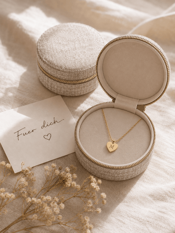 Kette mit Gravur als persönliches Geschenk in heller Mizodia Geschenkbox