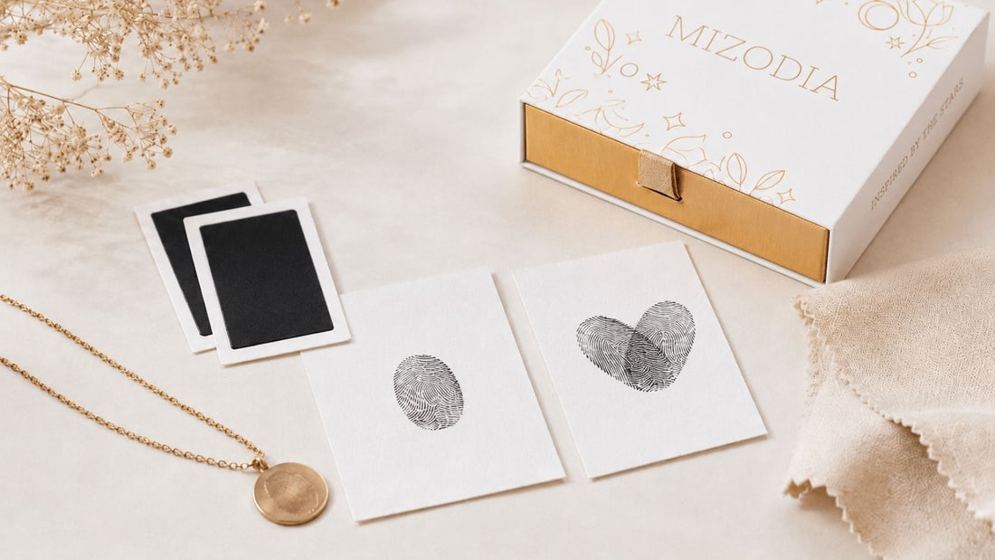 Inkless Abdruckset und Fingerabdruck-Kette für personalisierten Schmuck