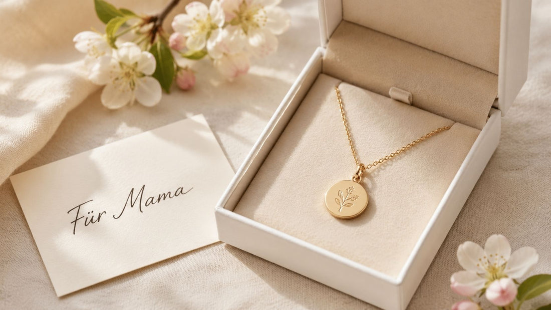 Personalisierte Kette als Schmuckidee zum Muttertag für Mama