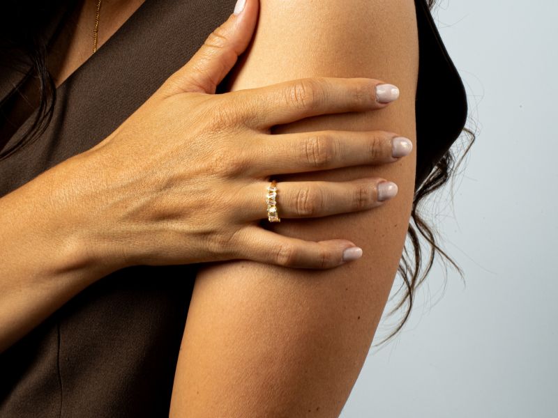 Bague pierre de naissance Solaris - argent 925