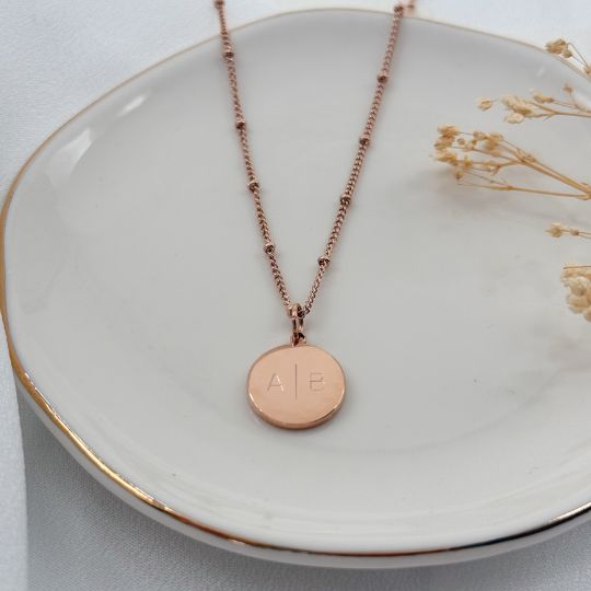 color:rosegold:kette:anker-kugelkette