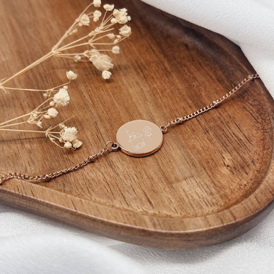 color:rosegold:kette:anker-kugelkette